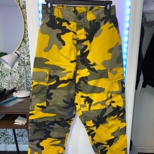 Yellow Camo Pants